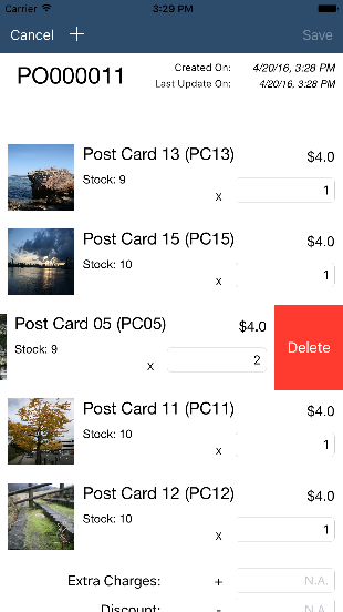 AdhocPOS - Create New PO - 3 功能示範: 修改訂單項目 | Function Displayed: Edit PO Item
