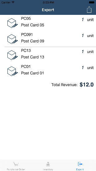 AdhocPOS - Export Screen 截圖: AdhocPOS | Screenshot: AdhocPOS