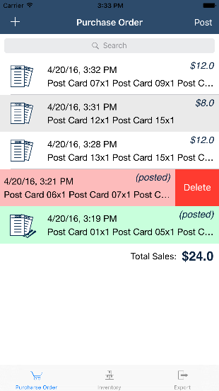 AdhocPOS - PO Screen 截圖: AdhocPOS | Screenshot: AdhocPOS